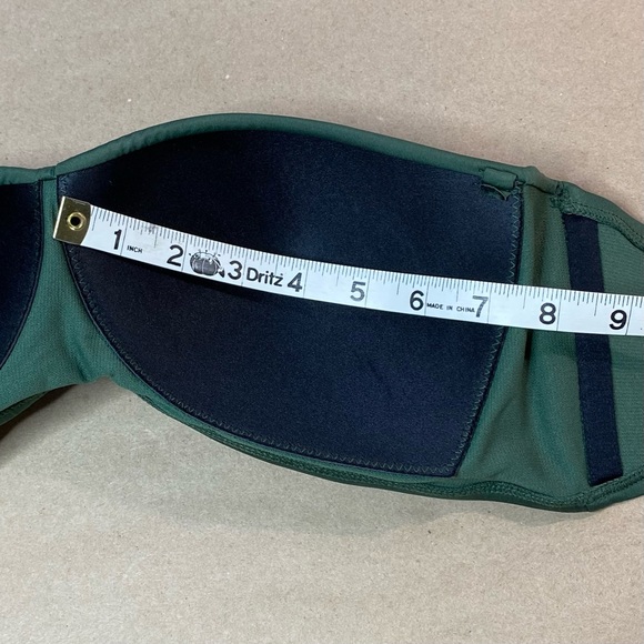 Twist bandeau bikini top deep green - Picture 6 of 10